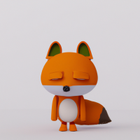 the fox 3d ai image