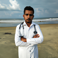 doctor in sea beach